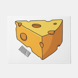 Cheese cartoon illustration  doormat