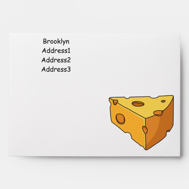 Cheese cartoon illustration envelope (Front)