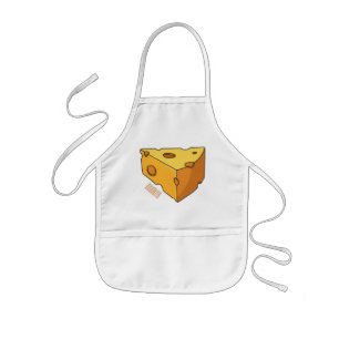 Cheese cartoon illustration kids apron