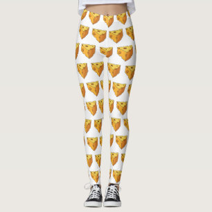 Cheese cartoon illustration  leggings