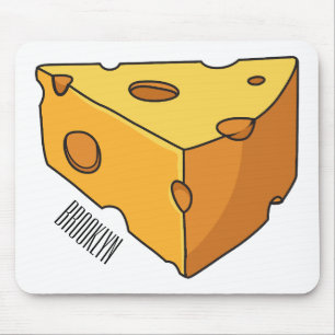Cheese cartoon illustration mouse mat