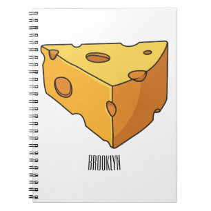 Cheese cartoon illustration  notebook