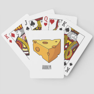 Cheese cartoon illustration playing cards
