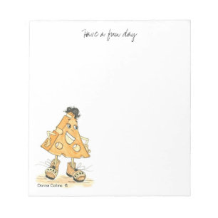 Cheese Cartoon note pad