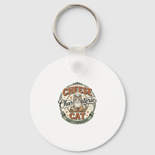 Cheese Charcuterie Cat Cheese Charcuterie Cat Vint Key Ring