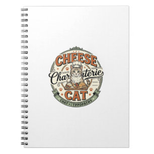 Cheese Charcuterie Cat Cheese Charcuterie Cat Vint Notebook