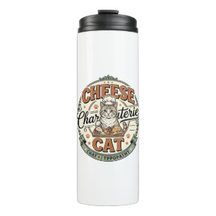 Cheese Charcuterie Cat Cheese Charcuterie Cat Vint Thermal Tumbler