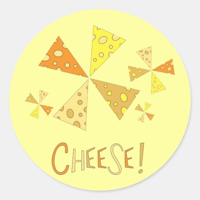 Cheese! Classic Round Sticker (Front)