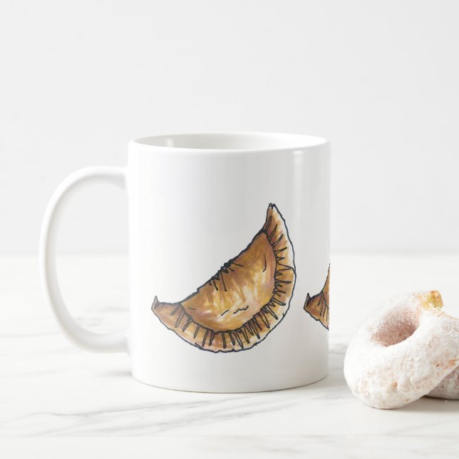 Cheese Empanadas Spanish Latin Food Cooking Foodie Coffee Mug (With Donut)