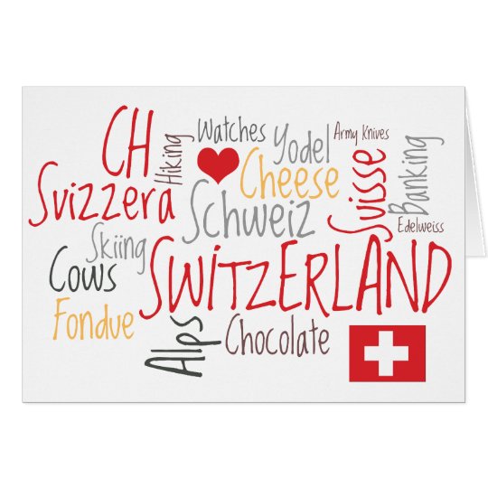 Cheese Fondue Greeting from Switzerland Card