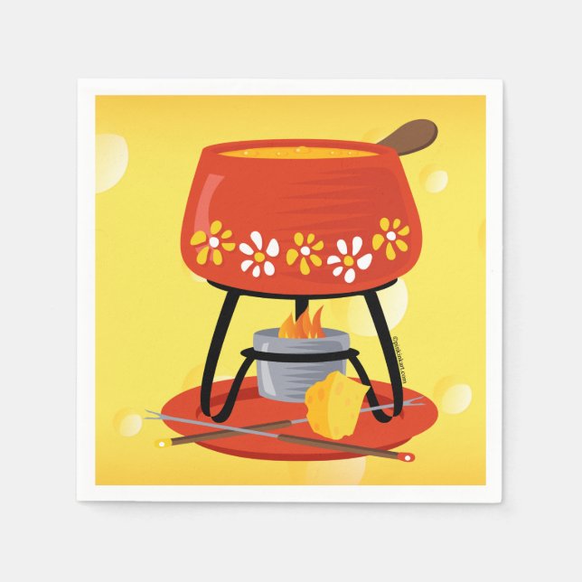 Cheese Fondue Napkin (Front)