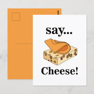 Cheese Food Funny Postcard