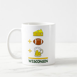 Cheese Football Beer Wisconsin Funny Coffee Mug