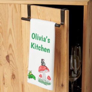 Cheese Frog Mushroom Mouse Kitchen Hand Towel