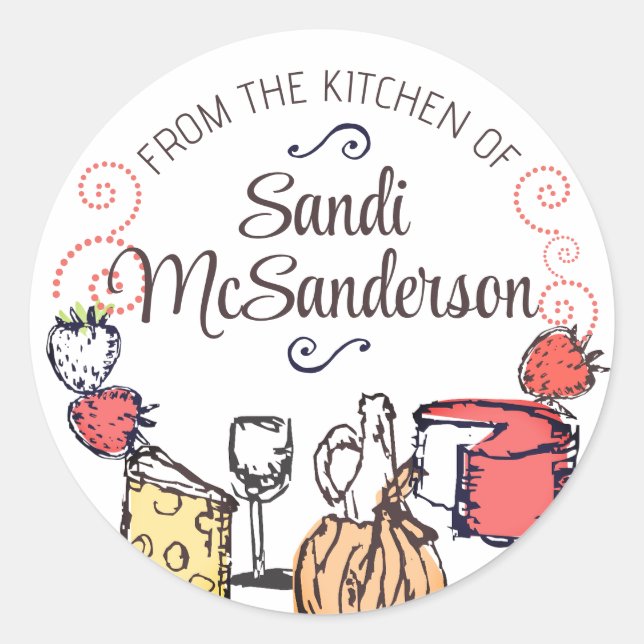 cheese fruit wine from my kitchen sticker (Front)