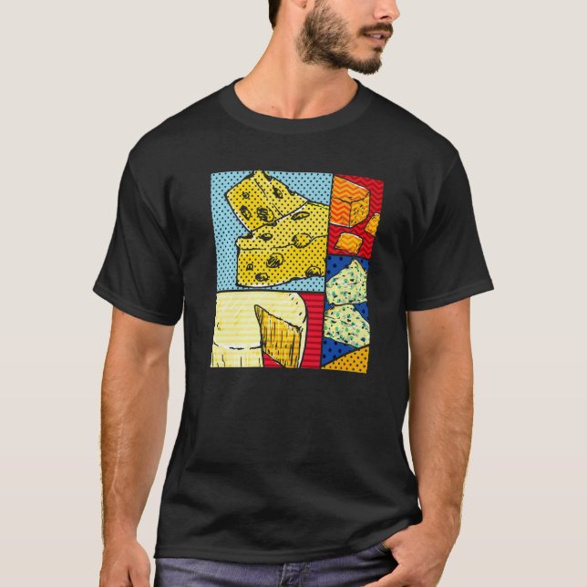 Cheese  Gouda Snack Foodie Cheddar Pop Cheese T-Shirt (Front)