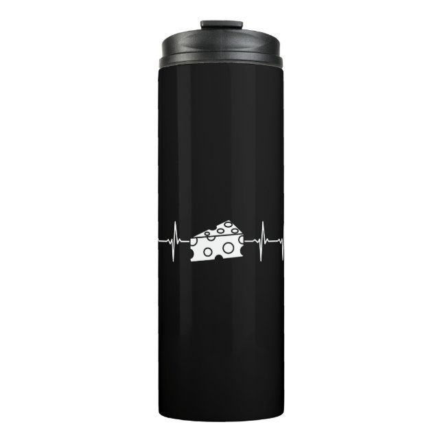 Cheese Heartbeat Thermal Tumbler (Front)
