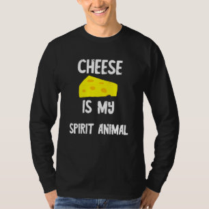 Cheese Is My Spirit Animal Holey Cheddar Dairy Eda T-Shirt