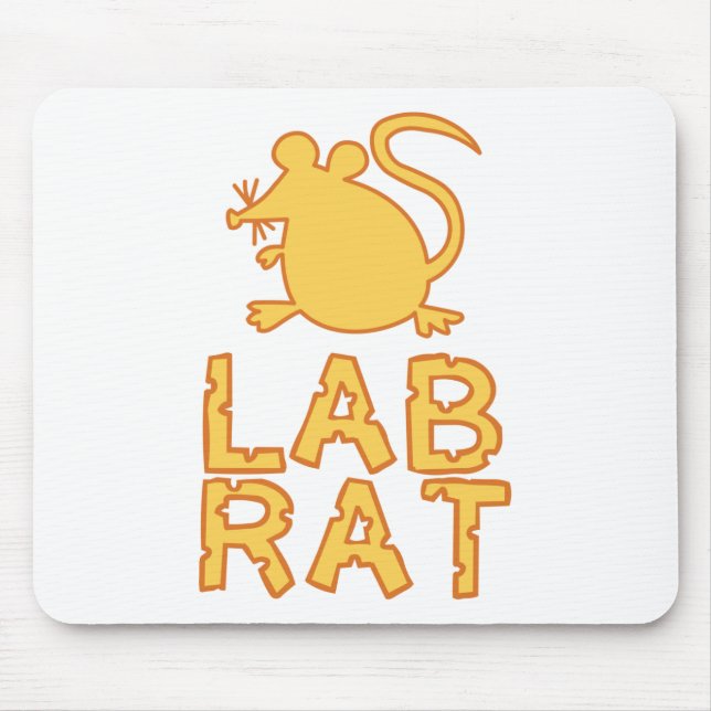 Cheese Lab Rat Mouse Mat (Front)
