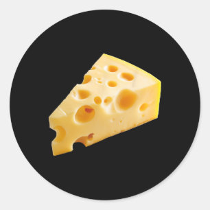 Cheese Lover Graphic Halloween Costume Classic Round Sticker