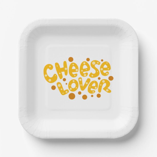 Cheese Lover Paper Plate (Front)