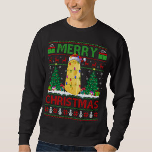 Cheese Lover Xmas Tree Ugly Santa Cheese Christmas Sweatshirt