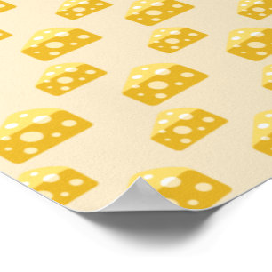 Cheese Lovers Swiss Emmental Yellow Food Lover Poster