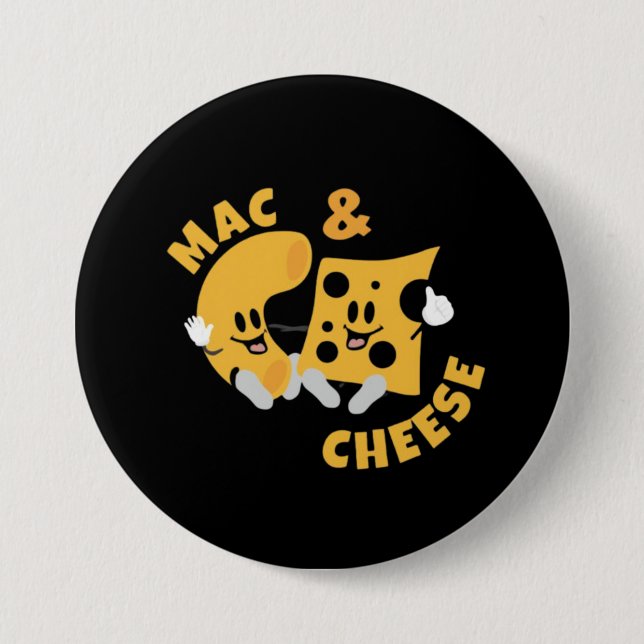 Cheese Mac & Cheese Funny Gift Idea 7.5 Cm Round Badge (Front)