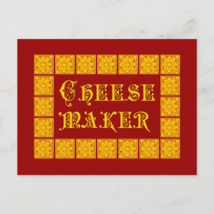 Cheese Maker Vintage Kitchen Art Postcard