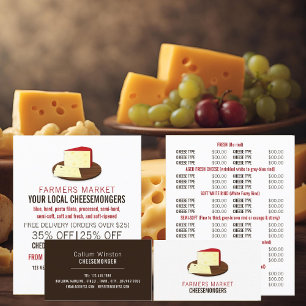 Cheese on Board, Cheesemonger Advertising Flyer