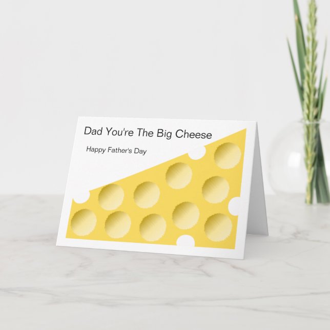 Cheese Personalised Father's Day Card (Front)