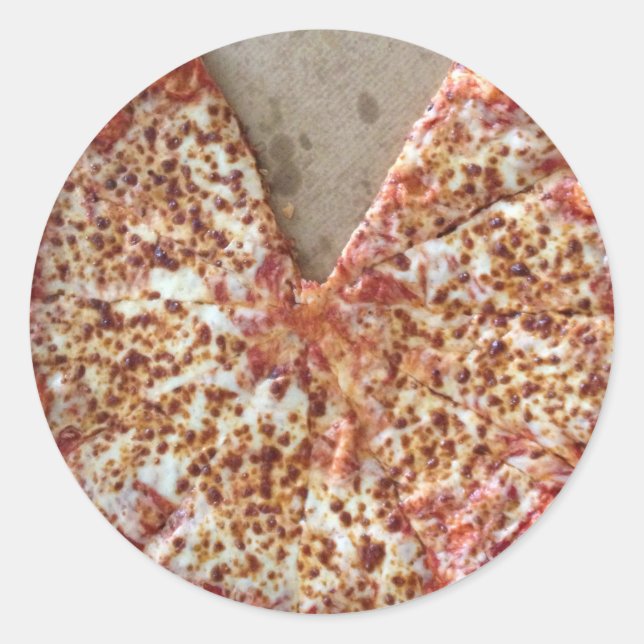 Cheese Pizza Classic Round Sticker (Front)