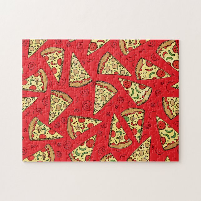 Cheese Pizza Cool Food Fun Jigsaw Puzzle (Horizontal)