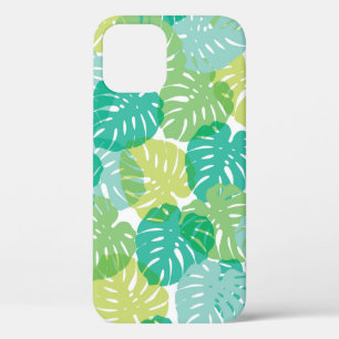 Cheese plant and palm exotic tropical monstera hou iPhone 12 case