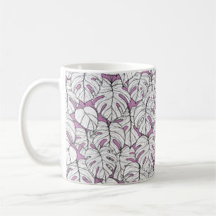 Cheese plant exotic tropical monstera house plant coffee mug
