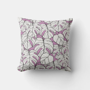 Cheese plant exotic tropical monstera house plant cushion