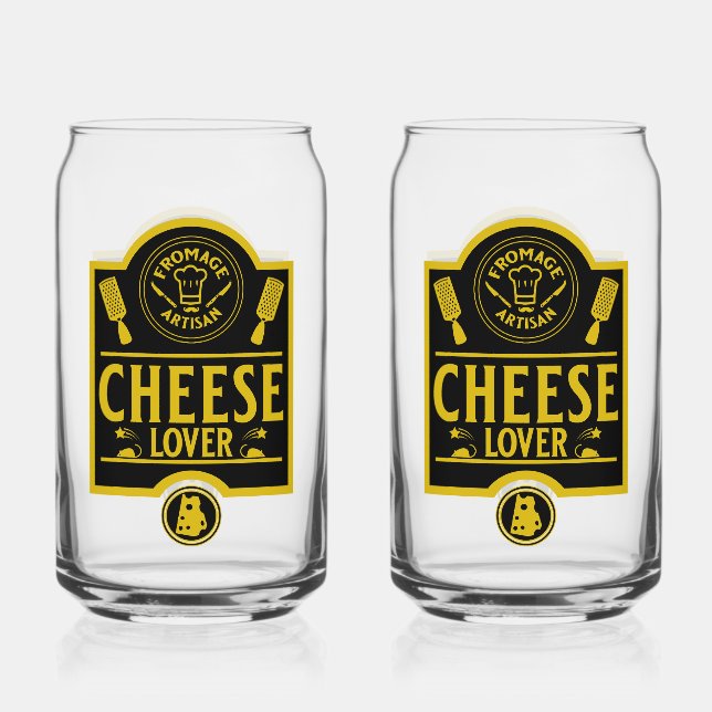 Cheese Producer Can Glass (Front)
