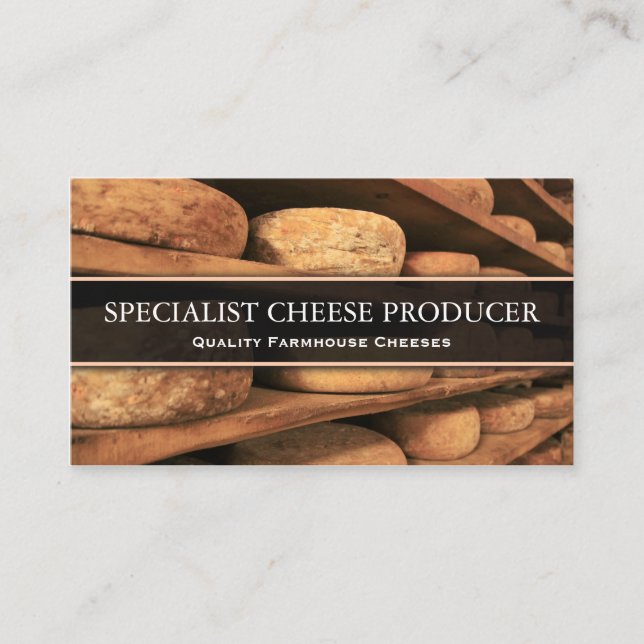 Cheese Producer / Maker Photo Business Card (Front)