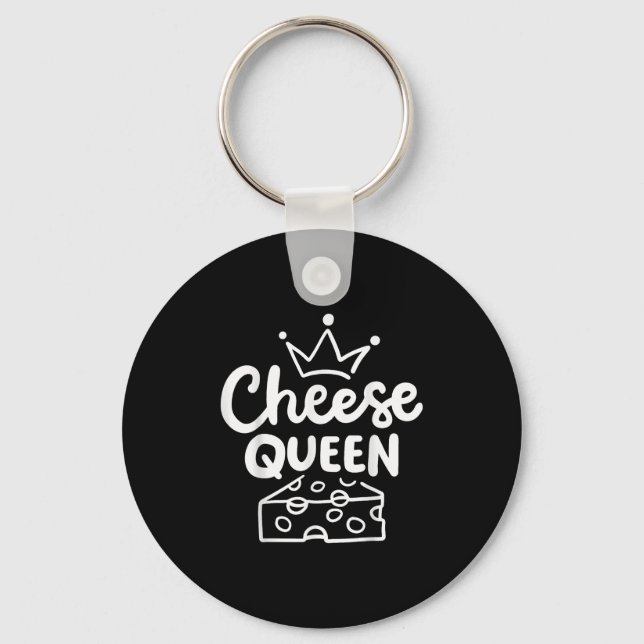Cheese Queen Co. Women's Yellow Modern Letter Prin Key Ring (Front)