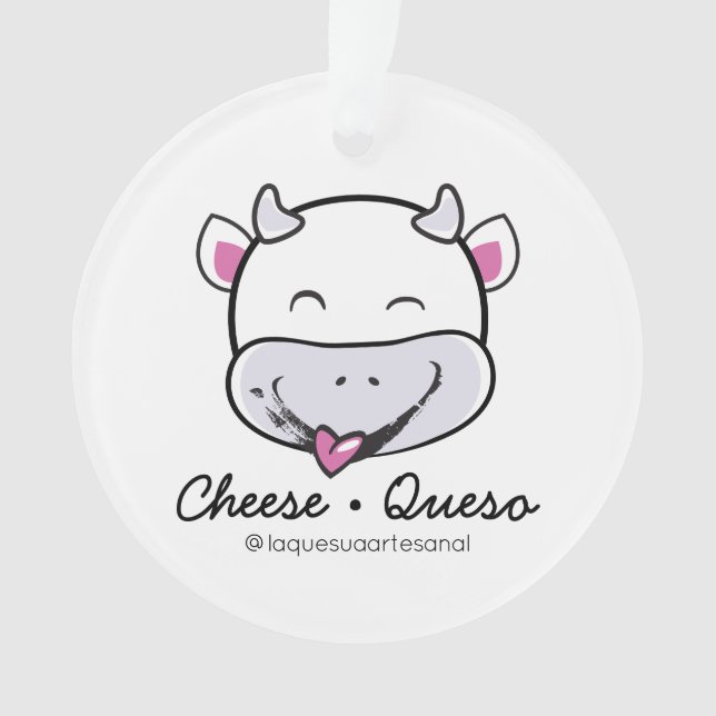 Cheese Queso Raw Milk Acrylic Ornament (Front)