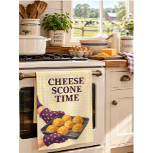 Cheese Scone Tea Towel | Farmhouse Baking Gift