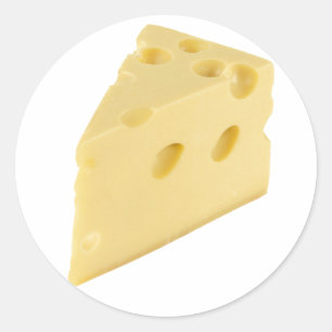 Cheese Slice Classic Round Sticker