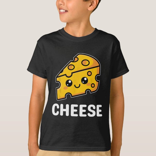 Cheese Slice Mac Macaroni Kawaii Halloween Costume T-Shirt (Front)