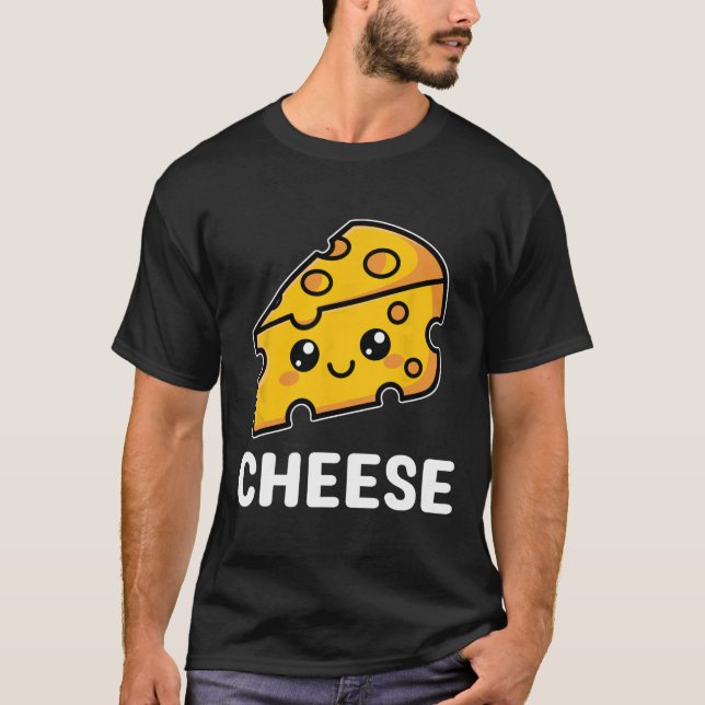 Cheese Slice Mac Macaroni Kawaii Halloween Costume T-Shirt (Front)