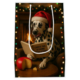 Cheese Tax Christmas gift bag - Dalmation