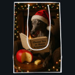 Cheese Tax Christmas gift bag - grey Whippet<br><div class="desc">Individually designed Christmas gift bag featuring a gorgeous grey Whippet reading a book entitled 'Cheese Tax at Home Regulations 2025'.

We all know The Cheese Tax must be paid - rules are rules!</div>