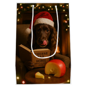 Cheese Tax Christmas gift bag - Working Cocker