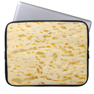 Cheese texture, characteristic holes laptop sleeve