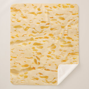 Cheese texture with holes sherpa blanket