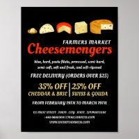 Cheese Variety, Cheesemonger Advertising